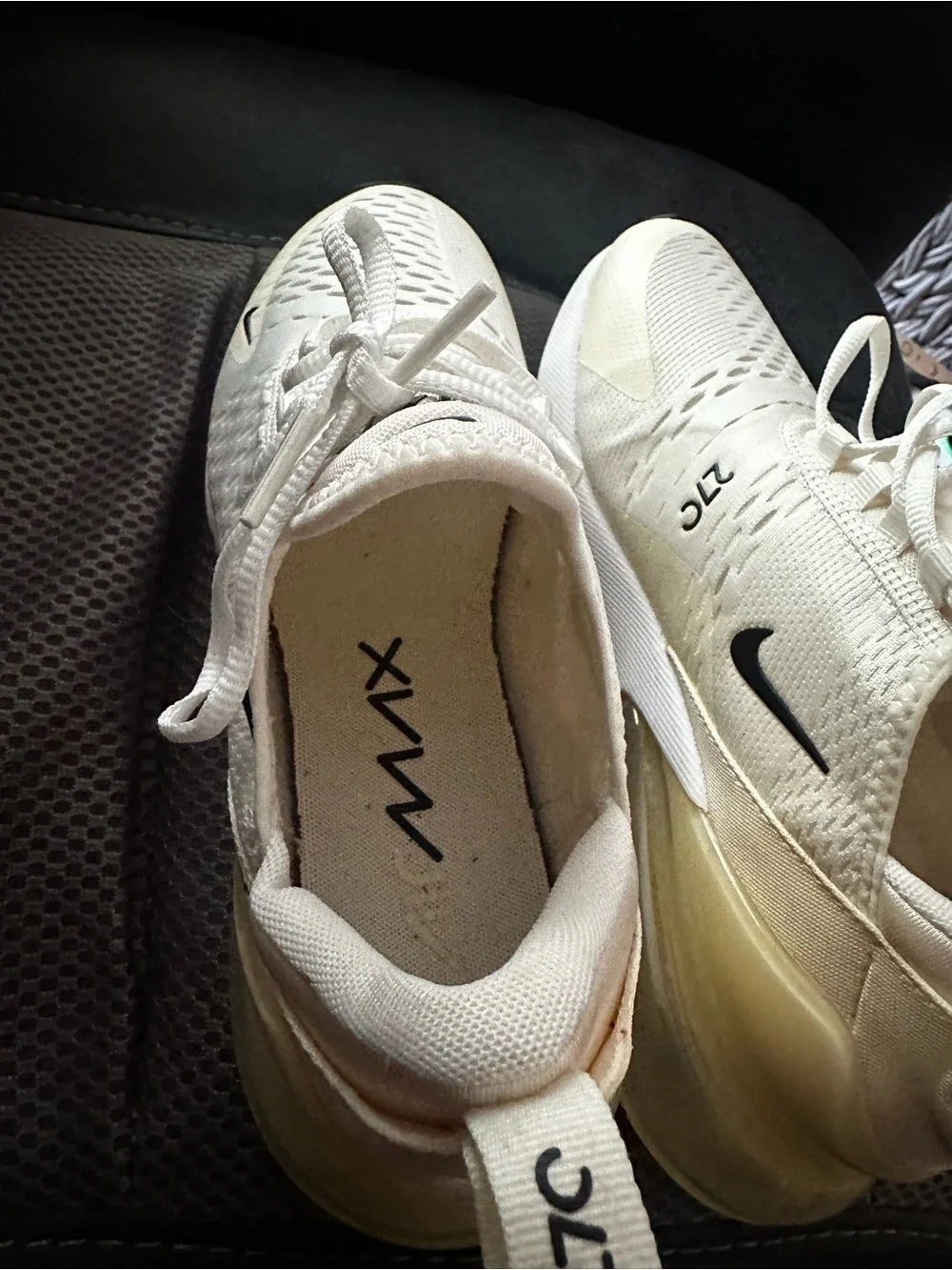 Nike Cream/Yellow Air Max 270 Sneakers